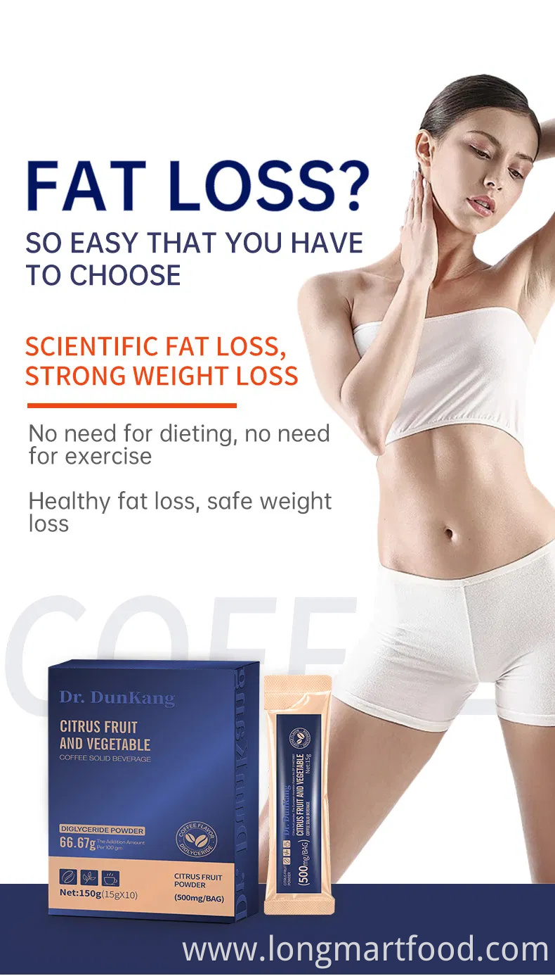 Weight Loss Slimming Light Burning Fat Citrus Fruit and Vegetable Coffee Solid Beverage Instant Coffee